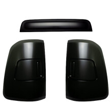 Ensemble de 3 Caches pour Feux Arrière et Feux Stop, Noir Fumé Décoratif, pour Ram 1500 et 2500 (2019-2025)
