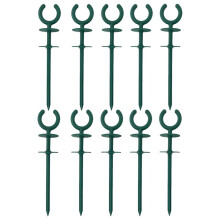 10 Pcs Garden Hose Guide Holder High High Toughness Plastic Nails Tools for Irrigation and Sprinkler Protect Your Plants