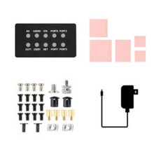 2.5G Dual Ethernet-Uitbreidingskaart voor Raspberry Pi CM5 M.2 NVMe RS485 4G/5G & 4K -Compatibel met Behuizing