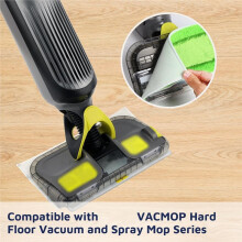 Replacement Mop Pads Compatible for Vacmop VM252 VM250 VM200 VM190, Reuseable Washable Vacuum Mop Pad Refills