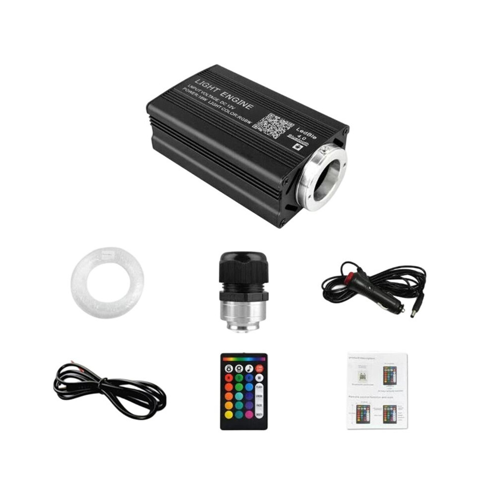 Car Starry Sky Auto Home Fiber Optic S Atmosphere Lamp Music Control To 26W 8 Colors With 2Mx500 Strips Light 6031085387766