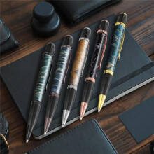 30 Pack Woodturning Pen Kit Twist Ballpoint Pen Kit with Refill Copper for DIY Classroom Supplies Student Friends Gift