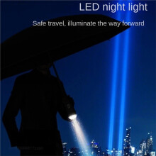 Automatic Umbrella Three-Folding Umbrella Strong Wind-Resistant Shrinkable LED Sunshade UV Protection Outdoor Umbrella