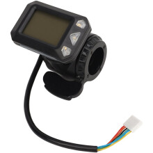 36V Electric Scooter Thumb Throttle Display, for 5.5In Small Scooter, LCD Speedometer Handlebar Control Replacement