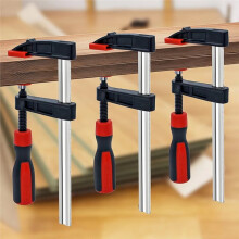 6inch F-Shaped Adjustable Bar Clamps, Throat Depth 2.5 Inches, Drop Forged Steel F Clamps for Welding, Woodworking