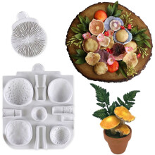 Huge Mushroom Silicone Fondant Molds Wedding Cake Decorating Tools Cake Molds for Baking Chocolate Resin Molds Color Random