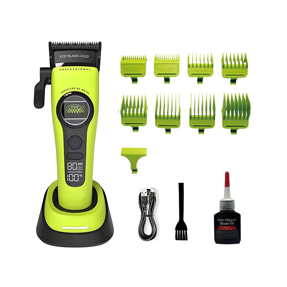 Kemei Men'S Hair Clipper Kemei Professional Hair Clipper, External Rotor with Charging Base, Brushless Motor, Hair Clipper
