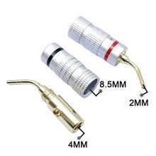 24pcs Musical Sound Gold Plated 4mm Banana Plug Pin Type Audio Speaker Wire Cable Adapter Banana Connector for Video