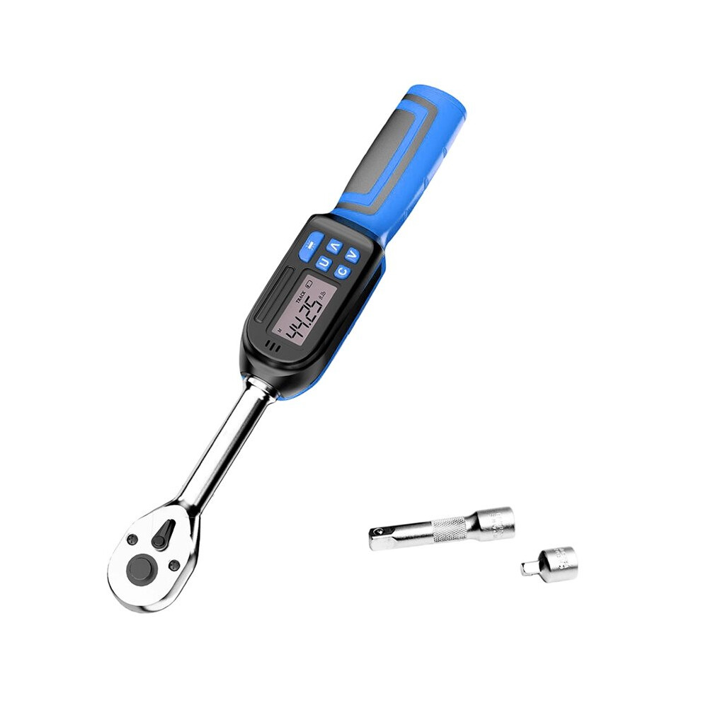 3/8 2.2-44.3 Ft-Lbs 3-60N.m Digital Torque Wrench With Buzzer And Led Flash Notification 6033082107026