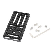 Multifunctionele Montageplaat met Anti-Draaischroefdraad van 1/4 Inch-20 en 3/8 Inch-16 voor DSLR-Camerakooi