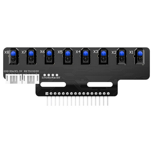 8 Channel  Tracking IR Sensor Module High Sensitivity Automatic Calibration Obstacle Avoidance Sensor Board