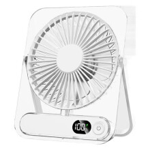 Tragbarer, Wiederaufladbarer -Hochgeschwindigkeitsventilator mit USB-Anschluss, Multifunktional, für Küche und Schlafzimmer, Weiß