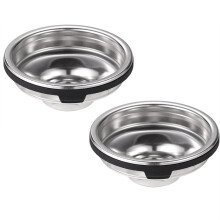 2pcs Cup Filter Baskets for Luxe Cafe ES701, Stainless Steel Portafilter Basket Reusable Coffee Filter Single Cup