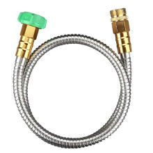 Stainless Steel Metal Garden Hose Connector 5 Feet Short Garden Water Hose Extension Extender,Drinking Water Hose Lead