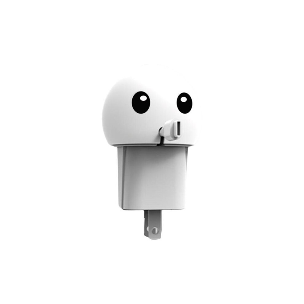 Cord Protector Silicone Charger Data Cable Protector, Silicone Power Adapter Cartoon Travel Adapter Organizer White 4712745923785
