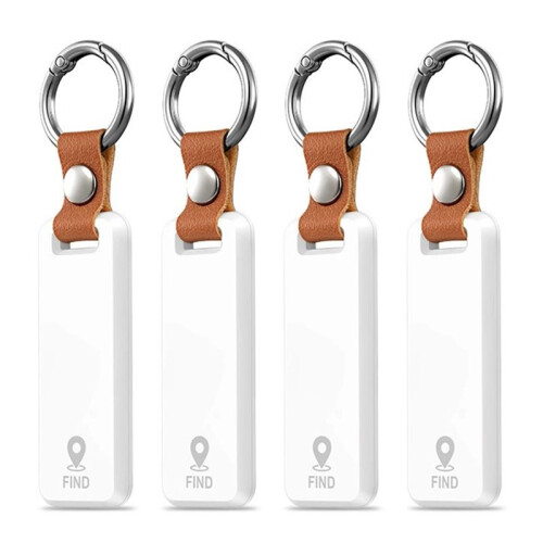 Lot de 4 Traceurs Intelligents Double Système (pour  et pour Android) Air Tracker, Conçus pour Prévenir la Perte D'Objets de Valeur