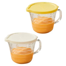 Food Grade Glass Measuring Cup with Handle and Lid for Microwave Oven High Temperature Resistance Milk Cup