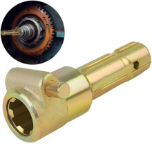 Adattatore di Prolunga per Presa di Forza (PTO) da 1-3/8 Pollici A 6 Scanalature Maschio-Femmina per Attrezzature Agricole.