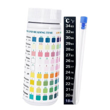 Strisce Reattive per Acquario 9 In 1, Confezione da 100, Kit per il Test 'Acqua di Acqua Dolce e Salata, Test per Nitrati, Nitriti e PH.