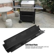 Roestvrijstalen Grillplaat voor Barbecue - Hitteschild, Vlamverdeler, Afdekking voor Barbecuebrander