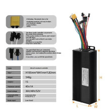 36V 48V 52V 40A E Bike Sine Wave Controller with DZ32 Color LCD Display Tri-Mode E Scooter Lithium Battery Upgrade Kit