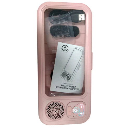 Bathroom Waterproof Touch Mobile Phone Box Fixed Bracket Bathing Artifact  Small Speaker