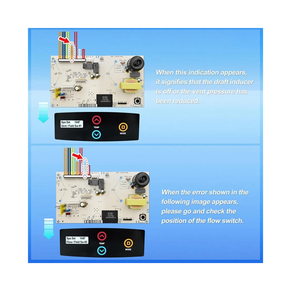 013464F Pc Board Control For Raypak Digital Gas Heater Model 185B 265B 335B 405B 206A 266A 336A 406A 207A 267A 337A 6031269097665