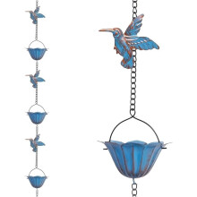 Rain Chain, and Cup Shaped Outdoor Rain Chain, Vintage Rain Chain Pendant, Garden Eaves Decoration