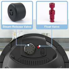 10PCS Replacement Parts for Instantpot Pro 80 8QT & Duo Evo 8Qt, Steam Release Handle, Sealing Ring, Float Valve