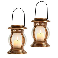2PCS Solar Lanterns Outdoor IP44 Hanging Solar Lights Table Lamps for Patio Yard Garden and Pathway Decoration