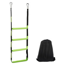 Boat Rope Ladder, Climbing Marine Rope Ladder with Reinforced Steps for Inflatable Boat, Pontoon Boat, Kayak 4 Step