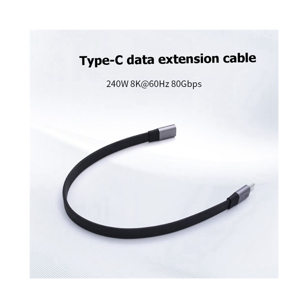 Usb4 Short Usb C To Usb C Full Function Cable 80Gbps Data 8K Display Pd 240W Fast Charging Cord 0.2M 4712987214177