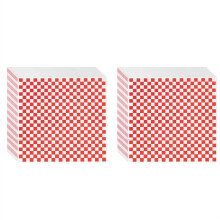 200 Blatt Sandwichpapier, 12 X 12 Zoll, Rot-Weiß Karierte Papiereinlagen für Plastik-Lebensmittelkörbe