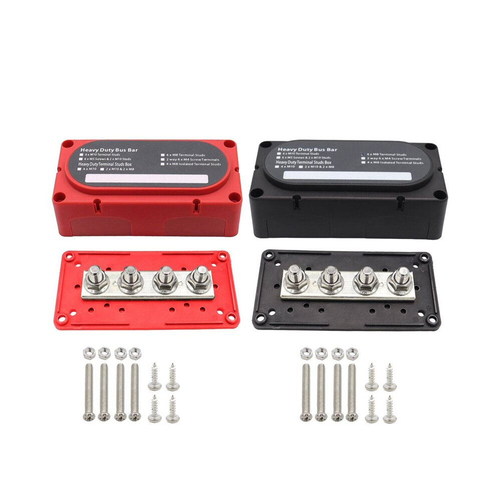 Universal Boat Maximum 48V 300A Heavy Duty Power Distribution Block Module, Marine Bus Bar Fuse Block For Truck, Rv, Car 4712061866209