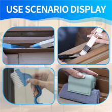 Window Track Cleaner Tool Set, 13 Pcs Magic Window Sill Cleaning Tools Kit for Door Tracks