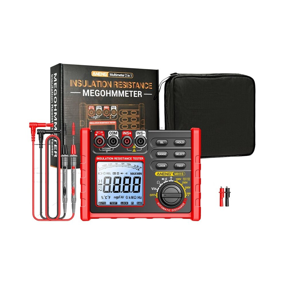 Aneng Insulation Resistance Tester 6000 Counts Range /Ac Voltage Diode Tester With Lcd Display 4713575075149