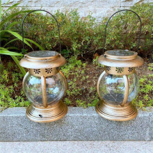 2PCS Solar Lanterns Outdoor Hanging Solar Lights Table Lamps for Landscape Yard Table Pathway Beach Decoration