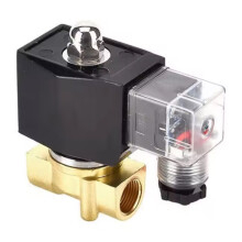 1/2" IP65 Waterdichte Messing Magneetklep met LED-Stroomindicator 24V Normaal Gesloten Klep 24VDC 1/2"