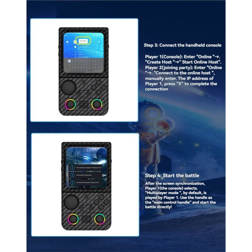 R36T MAX Retro Handheld Game Console 4.0 Inch IPS Screen Portable Pocket Video Player EmuELEC System 25+ Emulators B