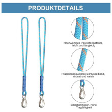 Swing Tree Attachment Rope, 0.6M Hanging Rope, Rope Hammock Swing Attachment for Swings, Hammocks, Yoga