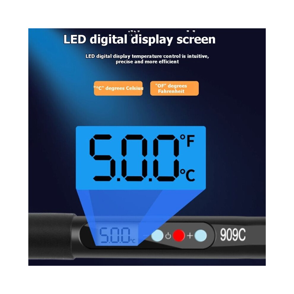 Electric Soldering Iron 80W Lcd Digital Display Soldering Iron Tip Adjustable Temperature Welding Solder Tool Eu 6032542249009