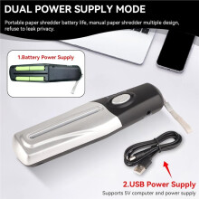 Portable Handheld Paper Shredder, USB Powered Paper Shredder for Home Office