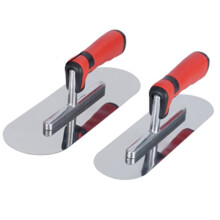 Ensemble de 2 Outils à Béton : Truelle de Piscine en Acier Inoxydable (10 X 3 Po et 11 X 4 Po), Truelle de Finition Plate, Outil de Maçonnerie pour