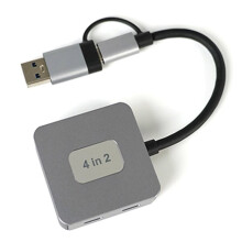 USB 3.2 4-in-1 Dockingstation 10 Gbit/S High-Speed Splitter Tablet PC Typ-C Dockingstation