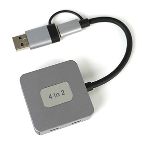 USB 3.2 4-in-1 Dockingstation 10 Gbit/S High-Speed Splitter Tablet PC Typ-C Dockingstation