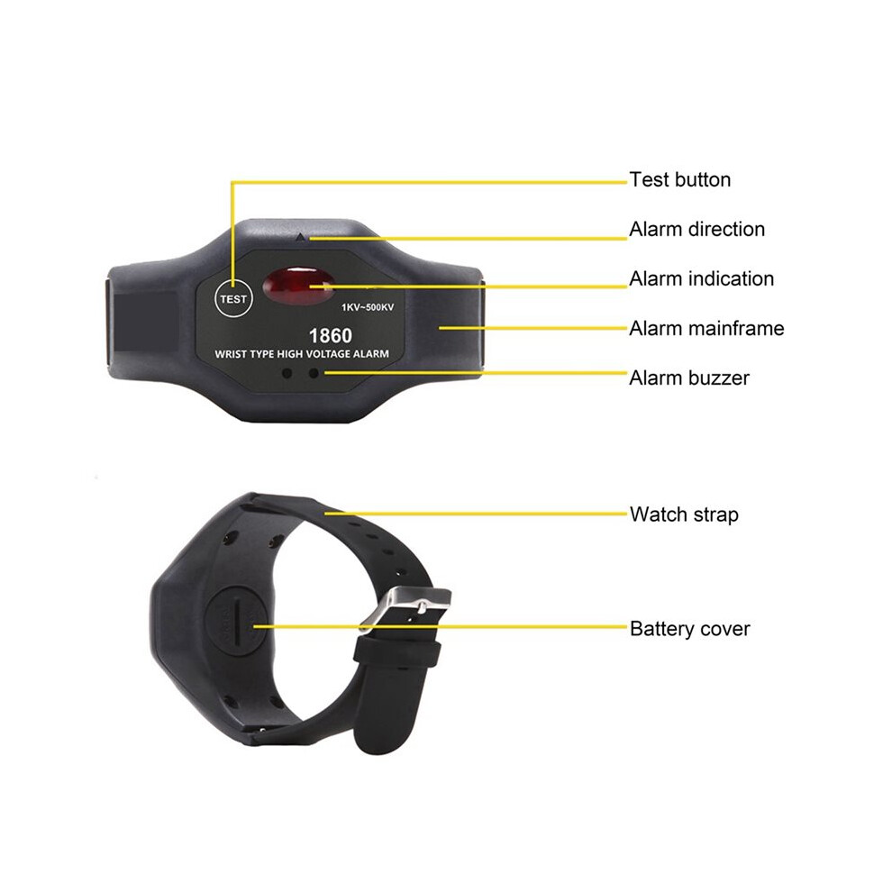 1Kv-500Kv High Voltage Detector Wrist-Mounted High Voltage Alarm For Power Maintenance High Voltage Detector 6032542247760