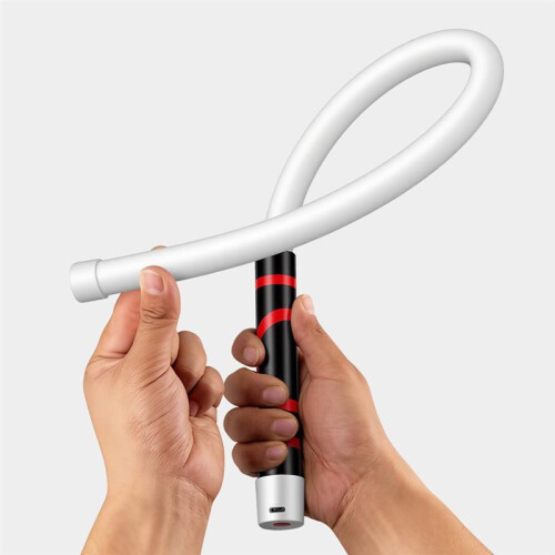76cm Flexible LED Flashlight Stick Rechargeable Work Light Tool for Car Repair Engine Bay Inspection Lamp with Hook Base