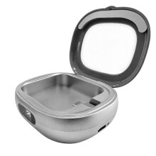 Ladecase für Ring Gen 4 & 3 Ladegerät, Tragbares Reiseladegerät für Ring Gen 4 & 3 Silber