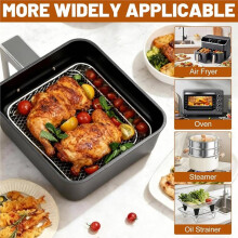 Airfryer Accessories, Hot Air Fryer Accessories, Air Fryer Grill Grate Stainless Steel 304, for Cosori