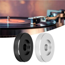 Vinyl Record Adapter EP Turntable Center Hole Spindle for 7 Inch 45 RPM Large Hole LP Vinyl Record Player Sliver